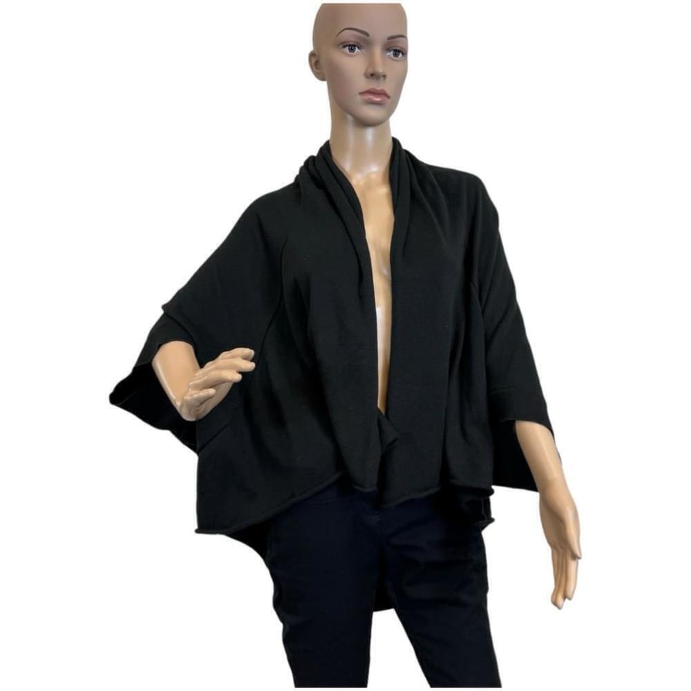 Michael Kor Black poncho size s/m 100% cotton open in the front